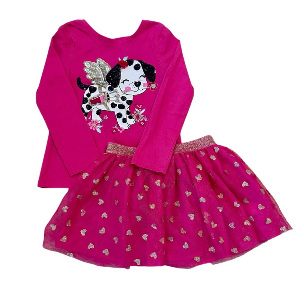 Isaac Mizrahi Valentines Tutu Outfit Set